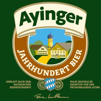 Ayinger Jahrhundert Bier Etikett