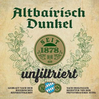 Ayinger Altbairisch Dunkel unfiltriert Etikett