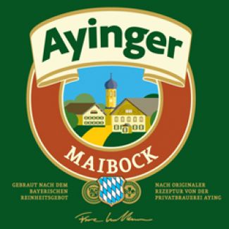 Ayinger Maibock Etikett
