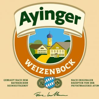 Ayinger Weizenbock Etikett